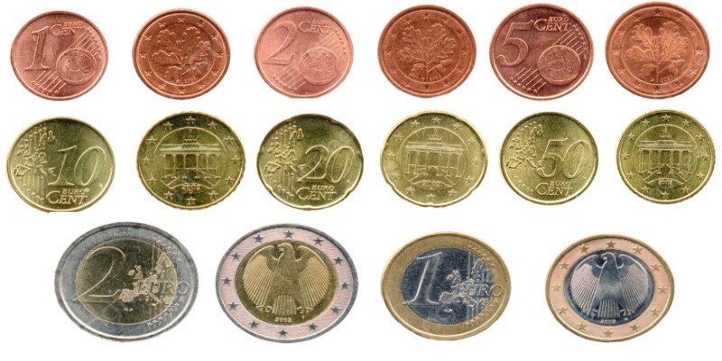 các mệnh giá tiền euro