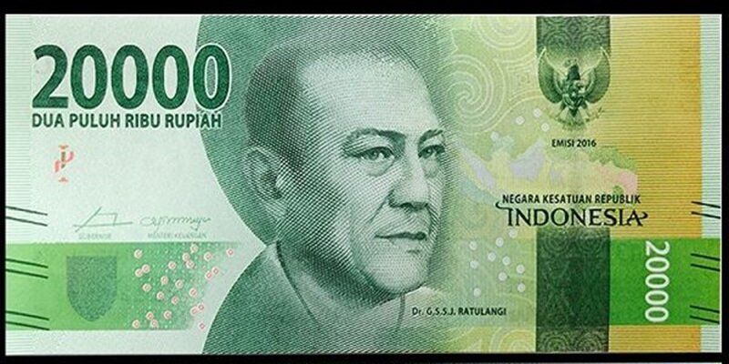 mệnh giá tiền Indonesia 20.000rp